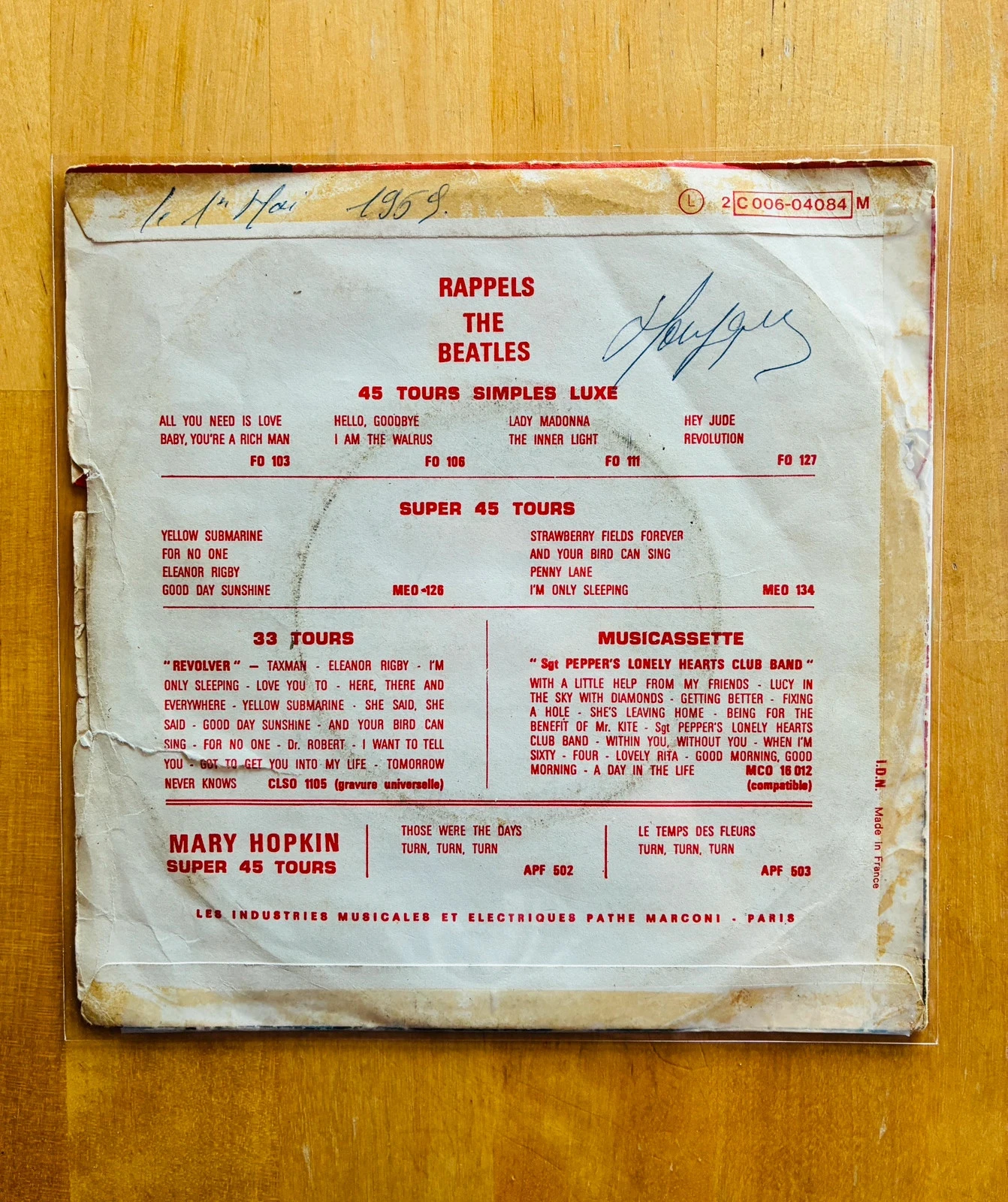 Disco de vinilo 45T The Beatles Get Back. – photo 2